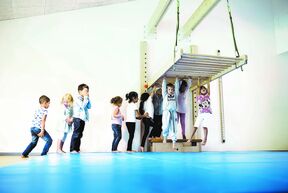 Neigbare Sprossenwand Neigbare Sprossenwand